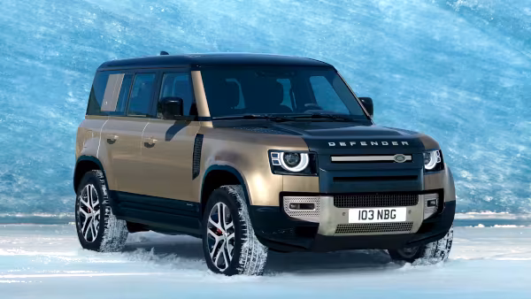 Veículo fora de estrada com traços modernos.